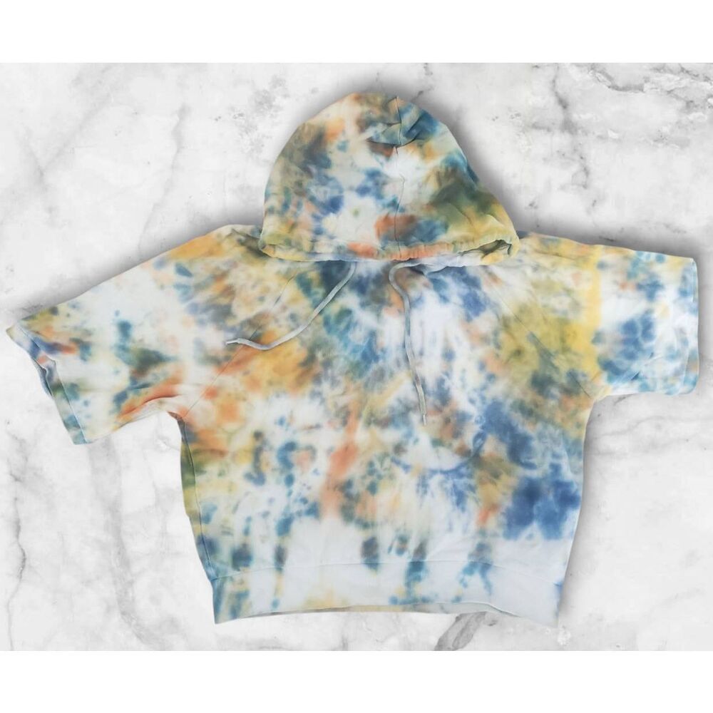 Gap XS Tie Dye Hoodie ¾ Length Sleeve